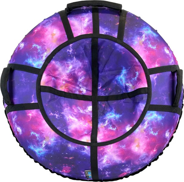 Тюбинг-ватрушка Hubster SnowDream Glamour S Галактика 100см / во6681-3 - фото