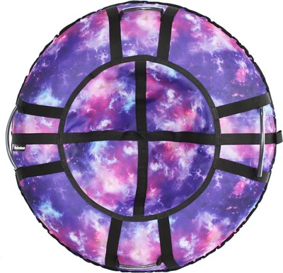 Тюбинг-ватрушка Hubster SnowDream Glamour S Галактика 120см / во6681-5 - фото