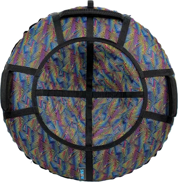 Тюбинг-ватрушка Hubster SnowDream Glamour S Зигзаг 120см / во9020-3 - фото