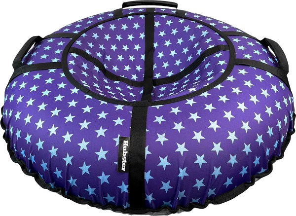 Тюбинг-ватрушка Hubster SnowDream Glamour S Звезды фиолетовые 120см / во9153-3