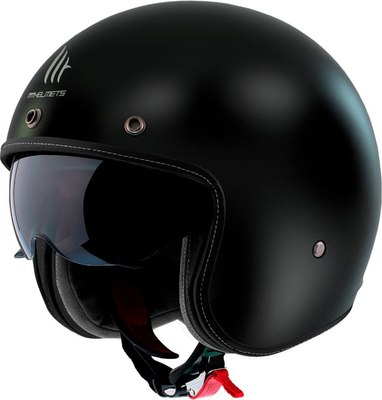 Мотошлем MT Helmets B Le Mans 2 Sv S Solid (S, черный глянцевый) - фото