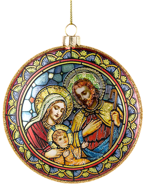 Елочная игрушка Erich Krause Decor. Святое Семейство медальон / 62291 - фото