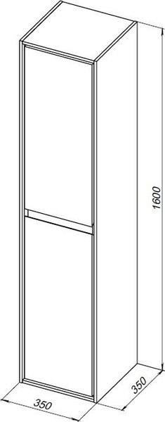 Шкаф-пенал для ванной Aquanet Милан 35 / 336386