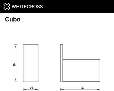 Крючок для ванной Whitecross Cubo CU2410GLB