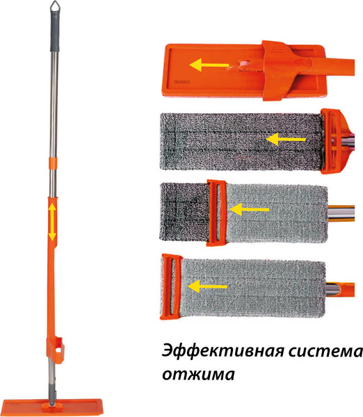 Швабра с отжимом Orion Home 1105