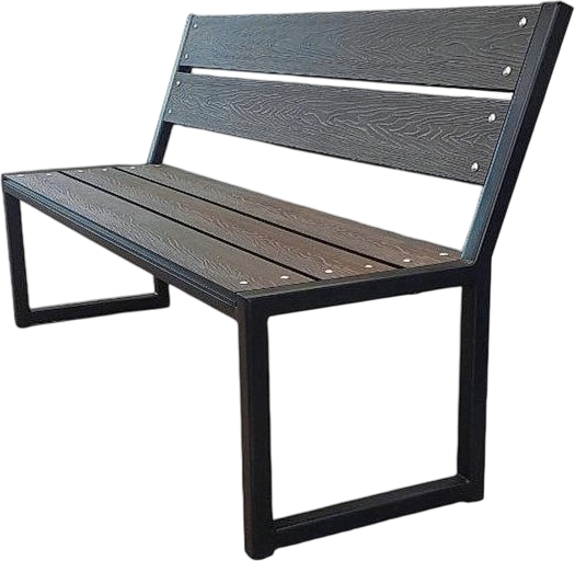 Скамья садовая СтальСнабДизайн Паркер из ДПК - фото