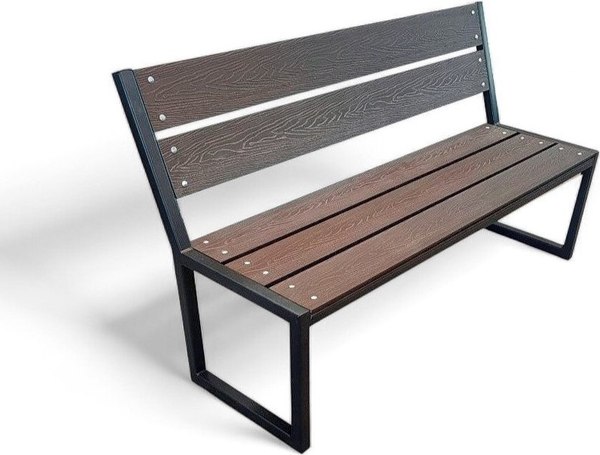 Скамья садовая СтальСнабДизайн Паркер из ДПК