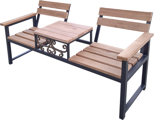 Скамья садовая СтальСнабДизайн Тет-А-Тет - фото