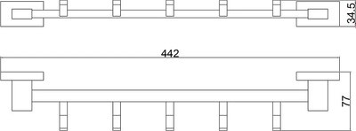 Вешалка для ванной Belz B90215-5