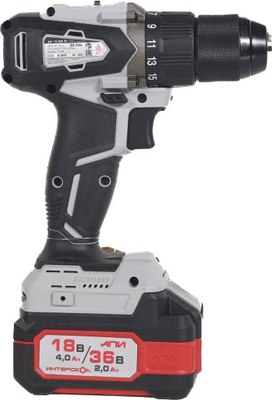 Аккумуляторная дрель-шуруповерт Интерскол ДА-13/36В (851.2.2.70)