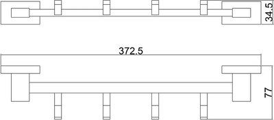 Вешалка для ванной Belz B90315-4