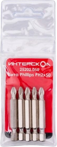 Набор бит Интерскол Phillips PH2х50 - фото