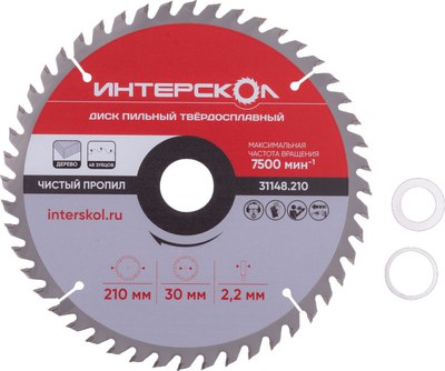 Пильный диск Интерскол 210x2.2x30/25.4/20 - фото