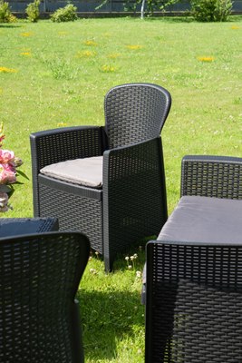 Комплект садовой мебели Ipae Progarden Jungle JUN06CAN (антрацит)