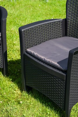 Комплект садовой мебели Ipae Progarden Jungle JUN06CAN (антрацит)