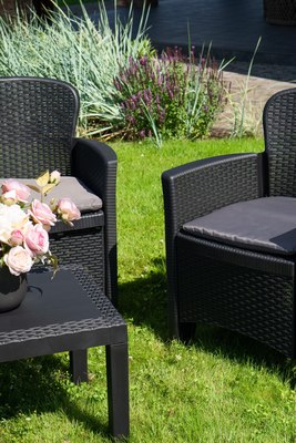 Комплект садовой мебели Ipae Progarden Jungle JUN06CAN (антрацит)