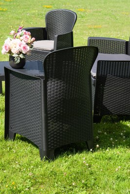 Комплект садовой мебели Ipae Progarden Jungle JUN06CAN (антрацит)