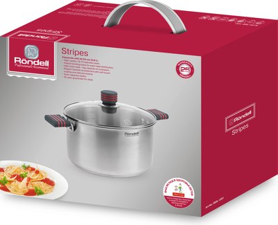 Кастрюля Rondell Stripes RDS-1281