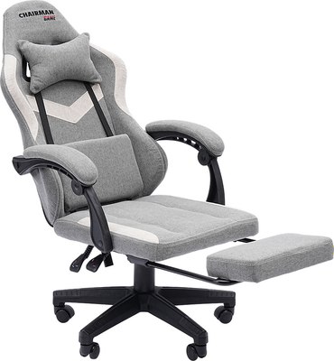 Кресло геймерское Chairman CH26 (ткань, серый)