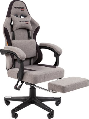 Кресло геймерское Chairman CH27 (серый/черный)