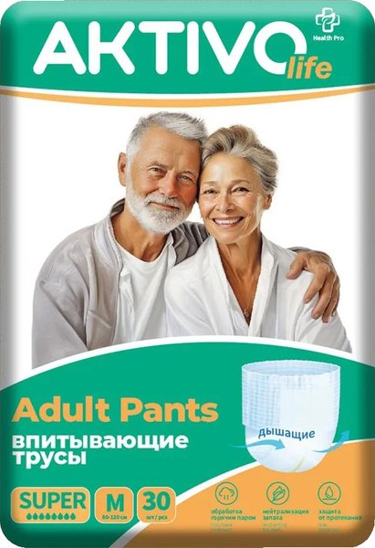 Трусы впитывающие для взрослых AKTIVOLIFE M - фото