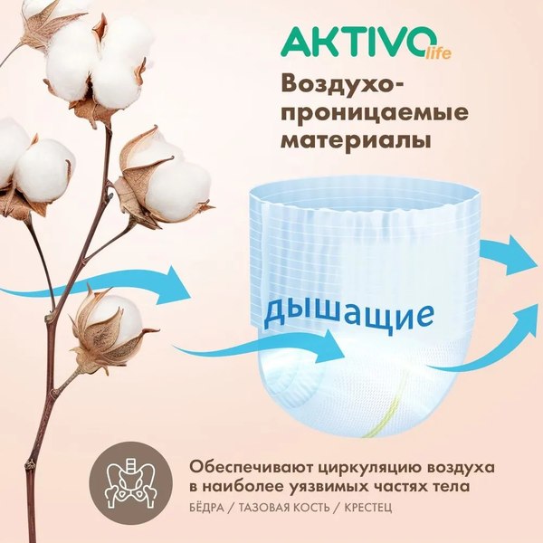 Трусы впитывающие для взрослых AKTIVOLIFE M