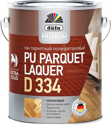 Лак Dufa Premium Parquet Laquer D334 полиуретановый паркетный полуматовый - фото