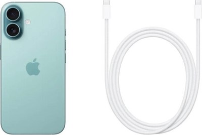 Смартфон Apple iPhone 16 128GB (бирюзовый)