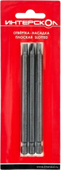 Набор бит Интерскол Slotted SL 5.5х0.8 110мм