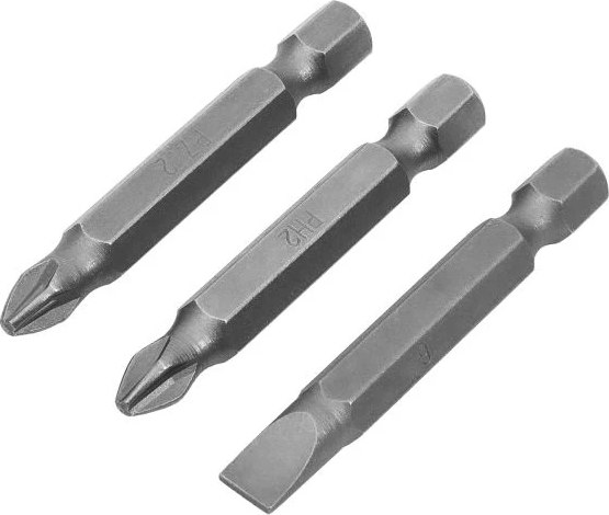 Набор бит Интерскол PH2, PZ2, SL1.0x6x50мм - фото