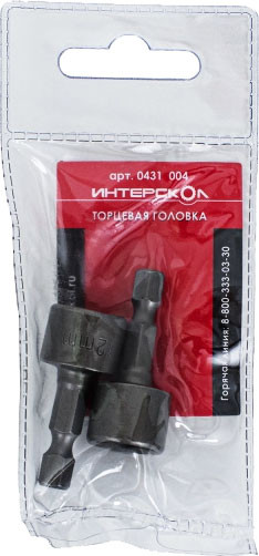 Набор головок слесарных Интерскол Торцевая 12x38мм / 0431.004