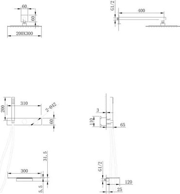 Душевая система Abber Rund AF8750G