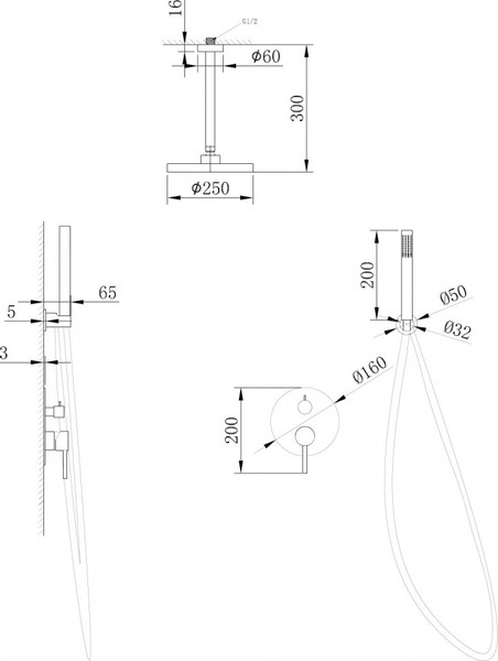 Душевая система со смесителем Abber Emotion AF8821NG