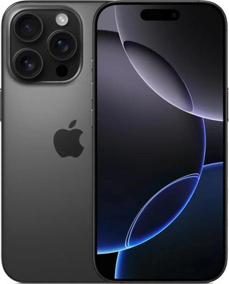 Смартфон Apple iPhone 16 Pro 256GB (черный титан) - фото