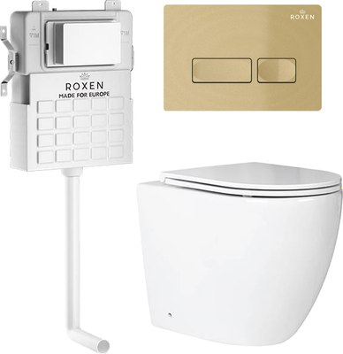 Унитаз приставной с инсталляцией Roxen Attach 967102 - фото