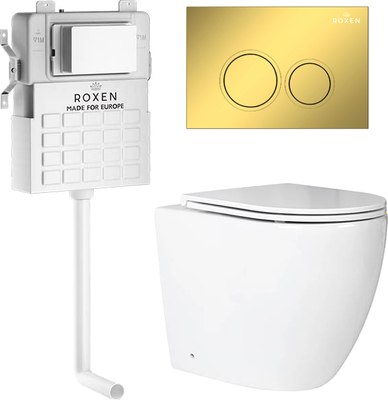 Унитаз приставной с инсталляцией Roxen Attach 967103 - фото