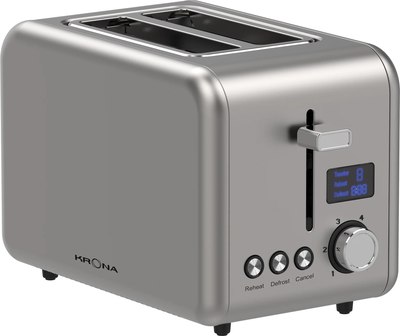 Тостер Krona Digitaler / КА-00007502 (нержавеющая сталь) - фото