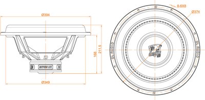 Головка сабвуфера DL Audio Gryphon Lite 15 V.3