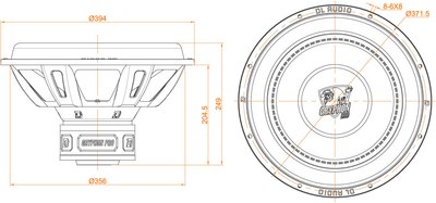 Головка сабвуфера DL Audio Gryphon Pro 15 V.3