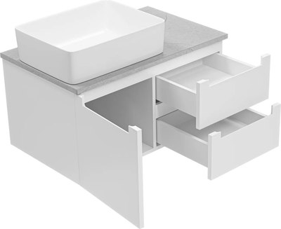 Тумба под умывальник Brevita Cargo 80 / CAR-01080-011П2Я