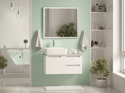 Тумба под умывальник Brevita Cargo 80 / CAR-01080-011П2Я