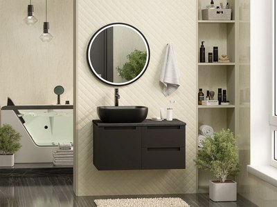 Тумба под умывальник Brevita Cargo 80 / CAR-01080-021П2Я