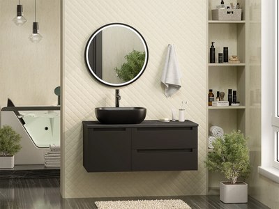 Тумба под умывальник Brevita Cargo 100 / CAR-01100-021П2Я