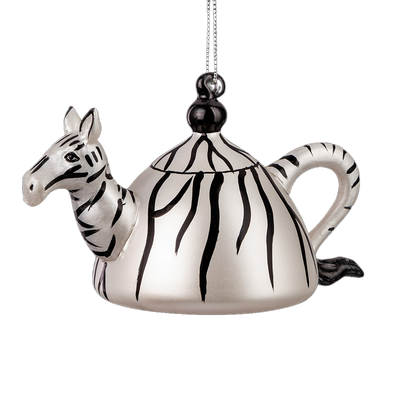 Елочная игрушка Erich Krause Decor. Зебра-чайничек / 62503 - фото