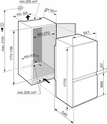 Встраиваемый холодильник Liebherr ICSe 5103-22 001
