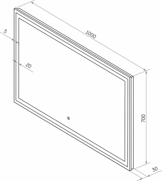 Зеркало Misty Сириус / СИР-02-100-70-14