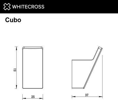 Крючок для ванной Whitecross Cubo CU2415NIB