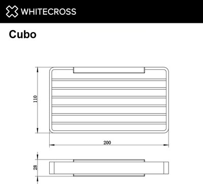 Мыльница Whitecross Cubo CU2424BL