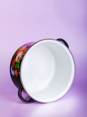 Кастрюля ЭСТЕТ Жостовские мотивы / ЭТ-75041