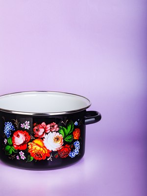Кастрюля ЭСТЕТ Жостовские мотивы / ЭТ-75041